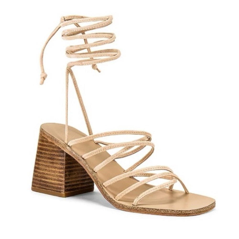 RAYE from REVOLVE Cross Sandal in Nude